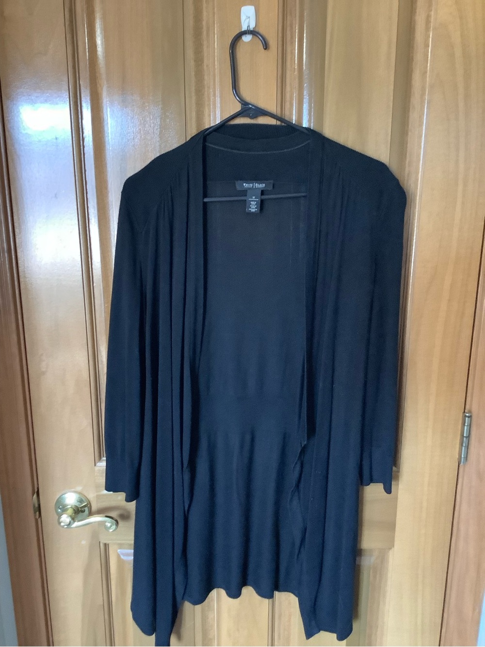 White House Black Market Black Open-Front Women's Cardigan